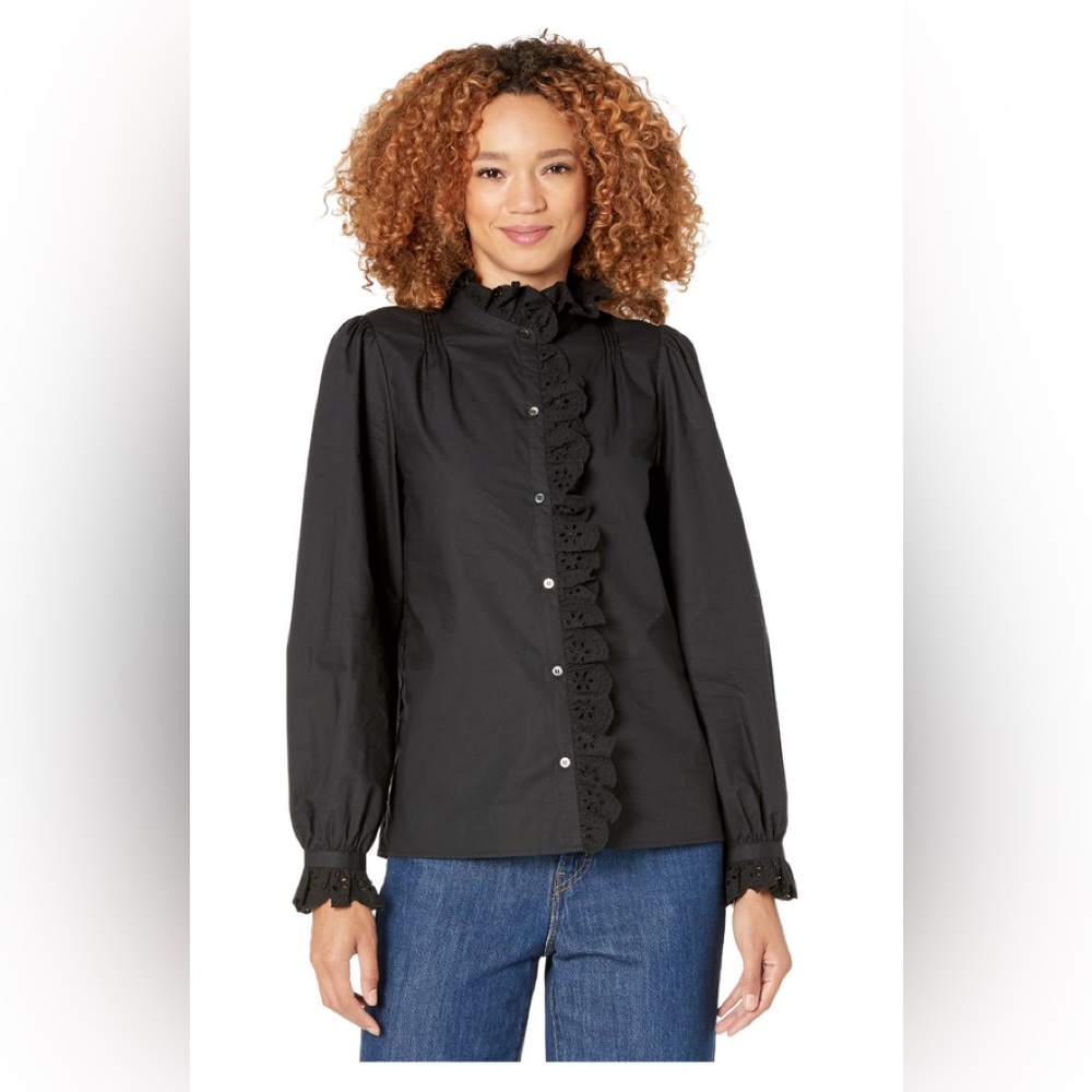 NWOT Amiens Joie Black Button Down Shirt - XS